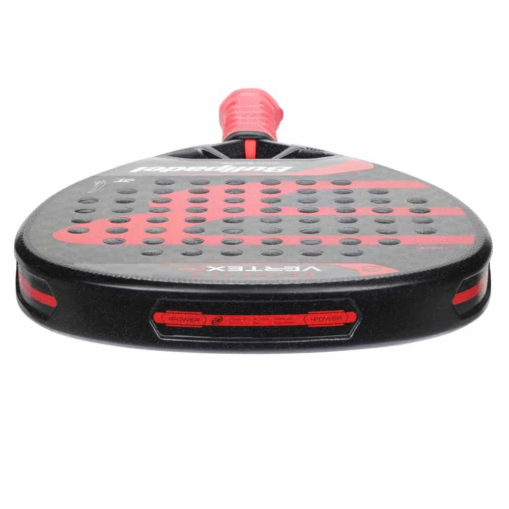 Bullpadel Vertex 04 12K Carbon Fibre Padel Racket - Black / Red