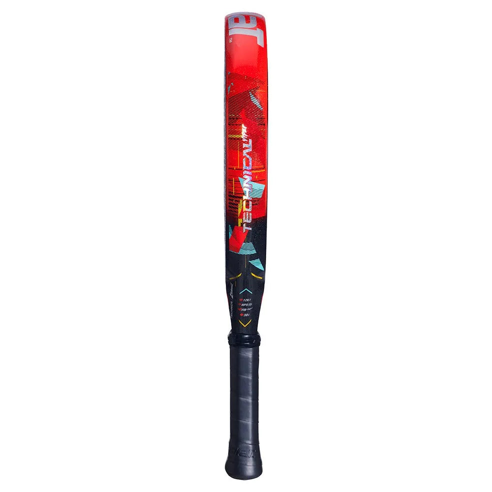 Babolat Technical Viper Juan Lebron 12K Carbon Fibre Padel Racket - Black / Red / Turquoise