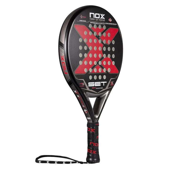 NOX SET 3K Carbon Padel Racket - Black / Red