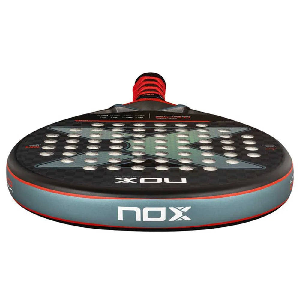 NOX ML10  Bahia 12K Carbon Fibre Padel Racket - Black / Silver / Red