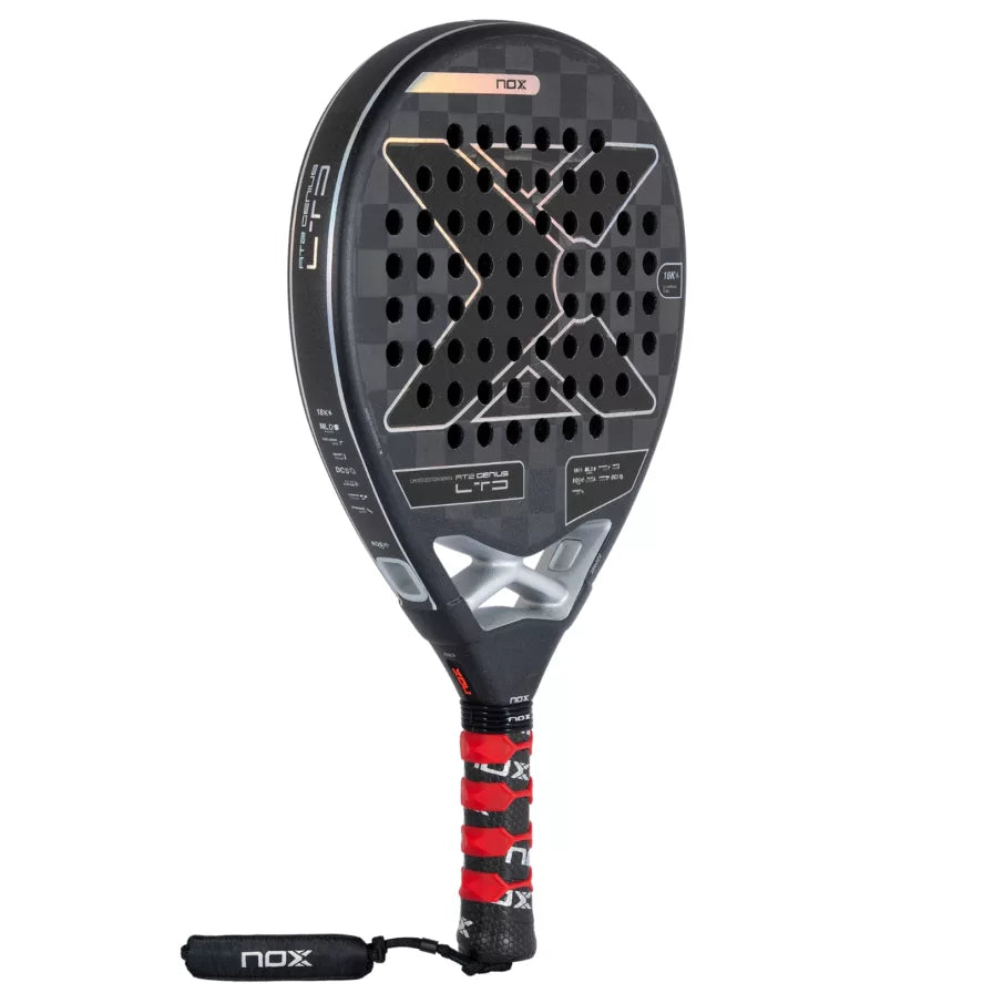 NOX AT2 Genius LTD 2024 Limited Edition 18K Carbon Fibre Padel Racket - Black