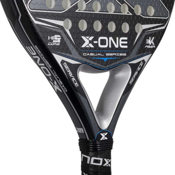 NOX X-ONE 3K Carbon Fibre Padel Racket - Black / Grey