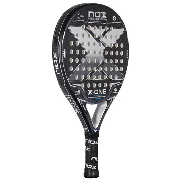 NOX X-ONE 3K Carbon Fibre Padel Racket - Black / Grey