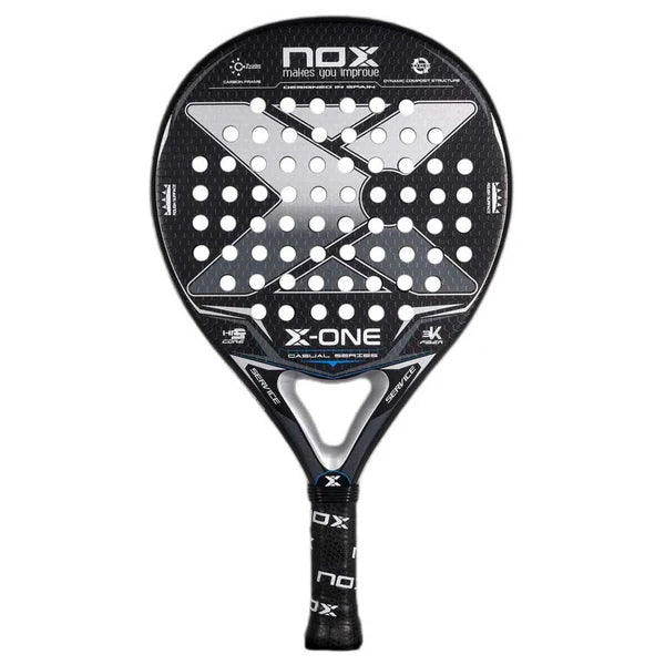 NOX X-ONE 3K Carbon Fibre Padel Racket - Black / Grey