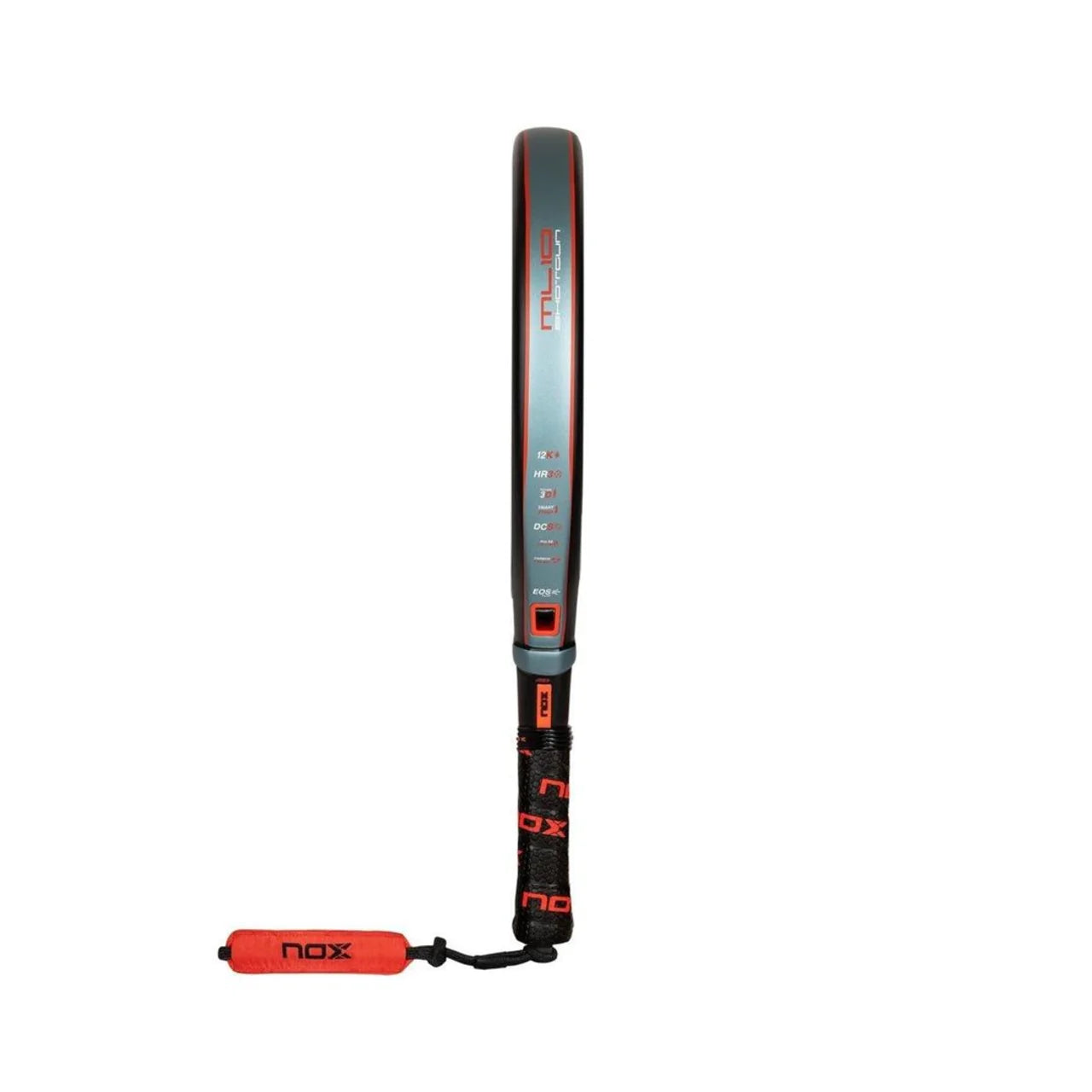 NOX ML10  Bahia 12K Carbon Fibre Padel Racket - Black / Silver / Red