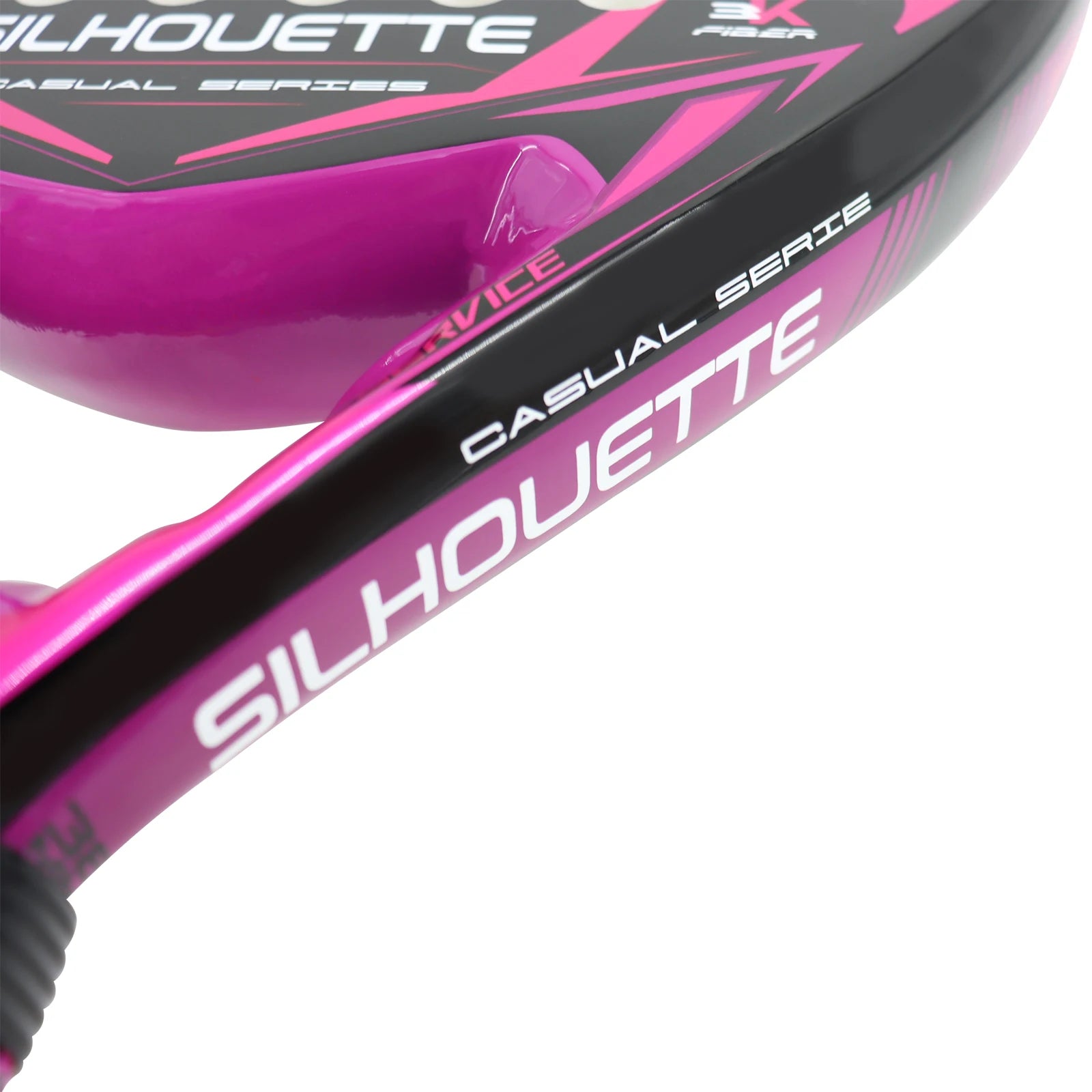 NOX Silhoutte 3K Carbon Fibre Padel Racket - Black / Pink