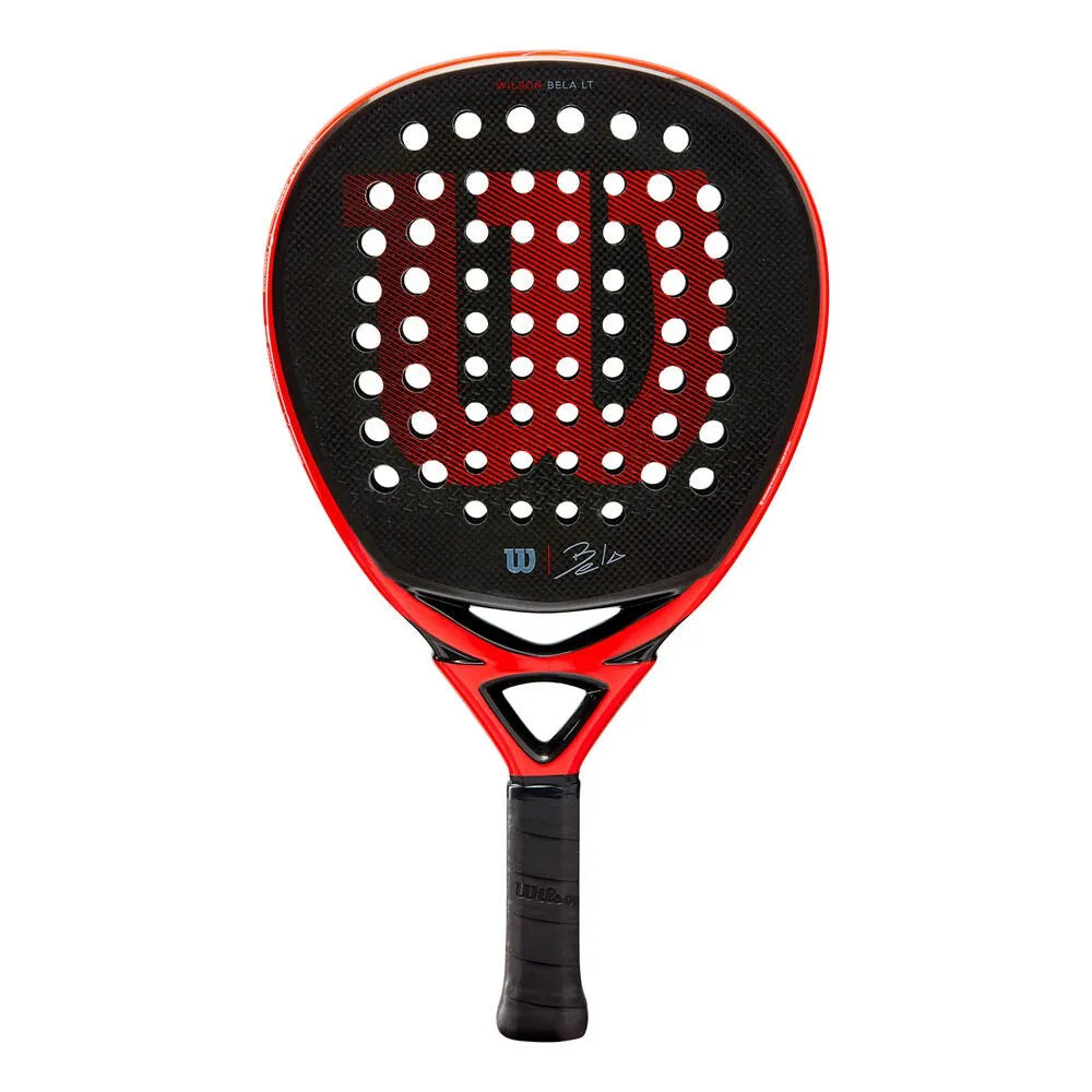 Wilson Bela Elite Carbon Fibre Padel Racket - Black / Red