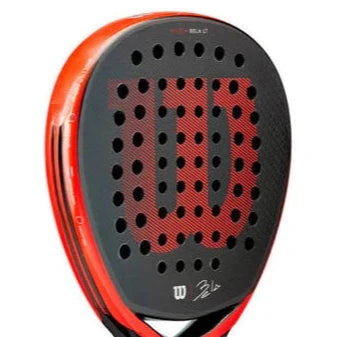 Wilson Bela Elite Carbon Fibre Padel Racket - Black / Red